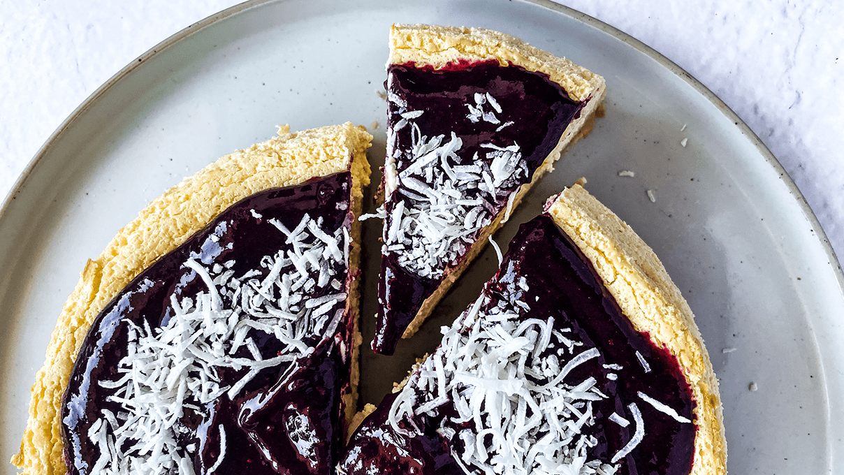 Berry Coconut Cheesecake