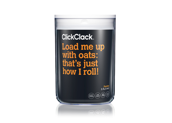 Pantry Storage Round Container 2.3L/2.4QT - ClickClack Australia