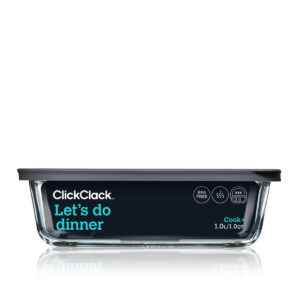 Cook+ Rectangle Heatproof Glass Container <br>1.0L/1.0QT