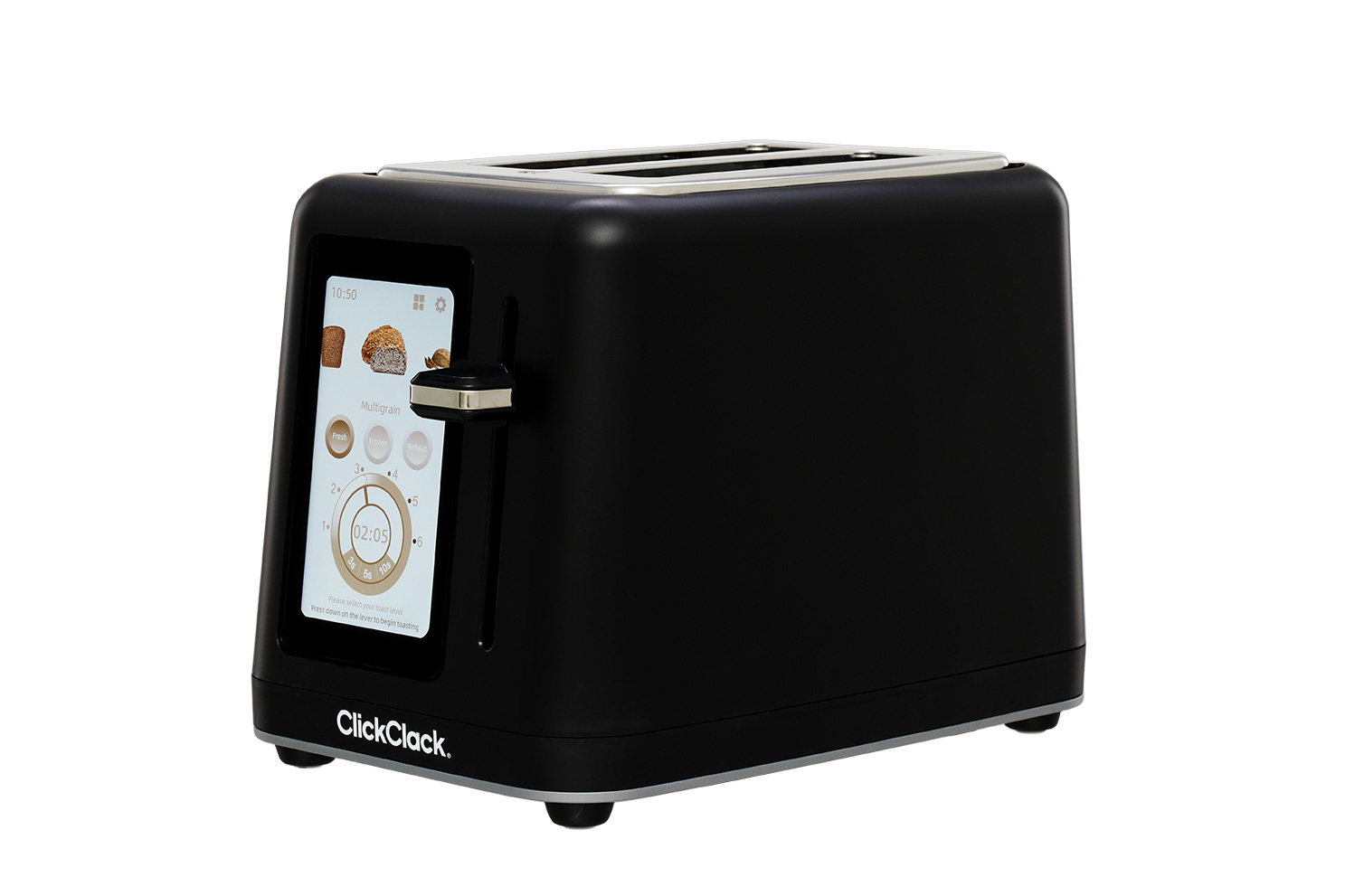 Touch IQ 2 Slice Toaster Black - ClickClack New Zealand