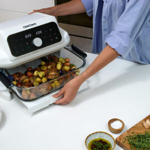 Smart Touch Glass Air Fryer 5.7LT White - Image 3